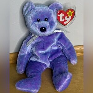 Rare Retired 1999 Ty Beanie Baby “Clubby II” With Errors Swing And Tush